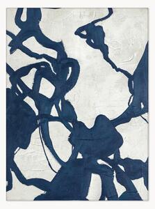 Quadro su tela dipinto a mano con cornice in legno Blueplay