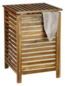 Cesta per il bucato colore naturale scuro in legno 56 l Fondi – Wenko