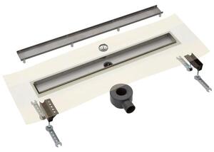 Kit completo di scarico per doccia, canalina da 110 cm con griglia copri-piastrelle