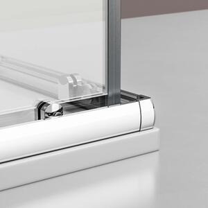 Cabina doccia ad angolo porte scorrevoli EX506 - 6 mm - Nano real glass - 80 x 80 x 195 cm