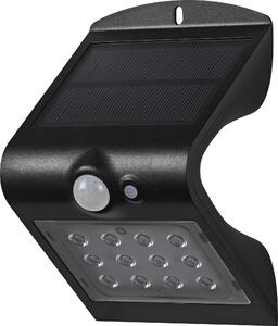 OSRAM ENDURA BUTTERFLY, faretto solare, colore nero, 1,5W, 200 lumen, sensore di movimento e di luce, illuminazione per esterni, batteria ricaricabile, lunga durata, facile installazione, grado di protezione IP65, temperatura di colore 4000K