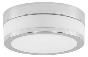 Lampada da soffitto Lindby Flavi, Ø 23 cm, cromo, vetro, IP44, E27