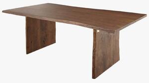 MASSIVMOEBEL24 | tavolo da pranzo in legno di Acacia 200x100x76 marrone laccato PURE ACACIA #215