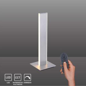 Paul Neuhaus Lampada da tavolo LED Q-Adriana Smart Home CCT + cambio colore RGB, abilitata Alexa, telecomando Alluminio Soggiorno, camera da letto 4460-95