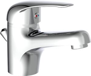 SCHÜTTE MAGNA, miscelatore per lavabo con asta di comando, rubinetto per bagno con scarico a scomparsa, cromo