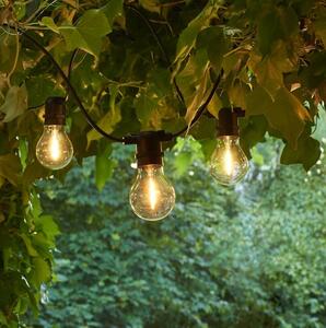 Sirius birra giardino catena luminosa Tobias estensione 10 LED chiaro esterno 4,5 m nero