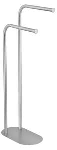 Stand portasciugamani color argento opaco in acciaio inox Levante – Wenko
