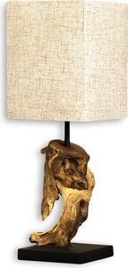 Lampada Lampada da tavolo in legno Lampada da tavolo driftwood 45cm beige