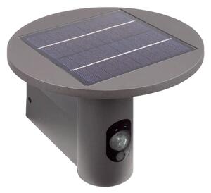 Lichtline Applique solare antracite Mandulis Circle 3,5W bianco caldo