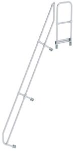 Scala con piattaforma 60° Secondo corrimano per 12 gradini Inclinazione 60°
