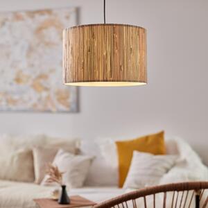Lampada a sospensione regolabile in altezza con paralume in alghe marine, max. 52 W, Ø 35 cm