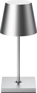 Sigor lampada da tavolo ricaricabile NUINDIE USB-C Mini 250 mm argento