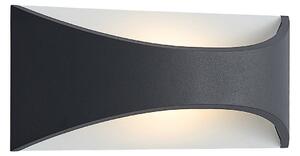 Lindby LED applique Mathea, 30 cm, antracite, alluminio, IP65