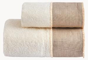 Set di 2 asciugamani in cotone Nicol