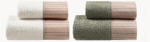 Set di 4 asciugamani in spugna di cotone Garis
