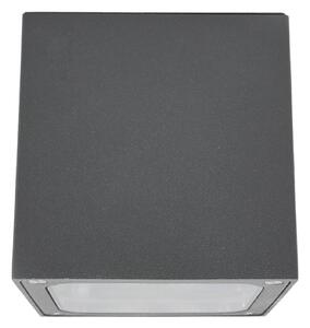 Lucande Lampada da soffitto a LED Tanea, 12x12 cm, grigio scuro, IP54