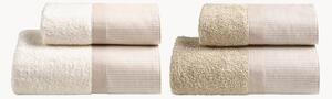 Set di 4 asciugamani in cotone Pais