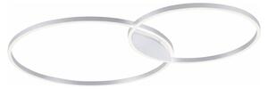 Selltec LED plafoniera Q - KATE controllabile tramite APP, CCT cambio colore alluminio soggiorno, camera da letto, sala da pranzo 6590-95