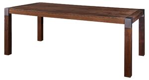 MASSIVMOEBEL24 | tavolo da pranzo in legno di Mango 160x90x76 marrone laccato AMSTERDAM #13