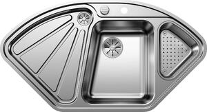 BLANCO 523667 Lavello DELTA-IF con telecomando di scarico e vasca funzionale forata / Lavello in acciaio inox