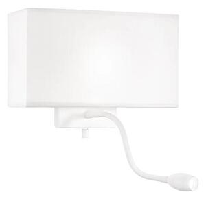 Ideal Lux - LED Lampada flessibile da muro HOTEL 1xE27/60W/230V + LED/1,5W bianco