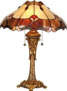 Lampada da tavolo Tiffany Clayre & Eef Ø 40x53 cm Vetro rosso beige