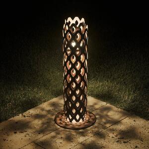 Slamp Lampioncino da giardino Charlotte, Marrone / Ruggine, Acciaio Inox, Design, Lampada da esterni
