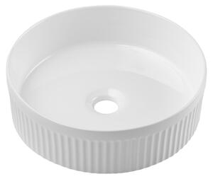 Lavabo da appoggio in Vetroceramica BEYOND 2, 36 cm, finitura bianca opaca