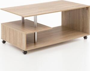 Tavolino design WL5.735 105 x 48,5 x 60 cm Sonoma girevole