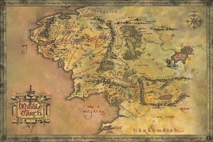 Posters, Stampe The Lord of the Rings - Middle Earth, (120 x 80 cm)
