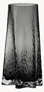 Vaso in vetro soffiato con superficie strutturata Gry, alt. 30 cm