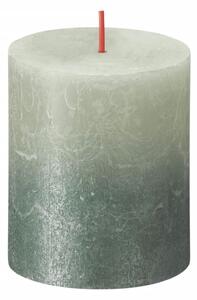 Bolsius Candele Pilastro Rustiche Sunset 4 pz 80x68 mm Verde e Blu