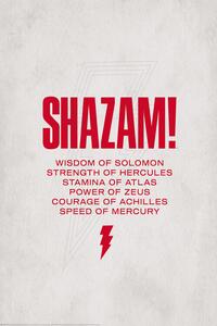 Stampa d'arte Shazam - Power of Zeus, (26.7 x 40 cm)