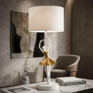 Mauro Ferretti lampada da tavolo dancer E27 Ø 28x64 cm oro bianco