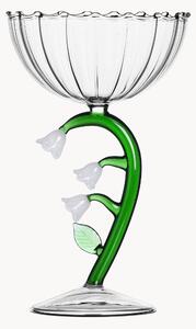 Calice champagne in vetro borosilicato fatto a mano Botanica