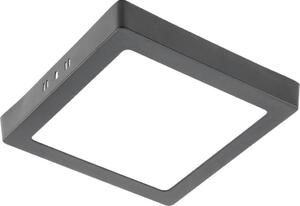 Lampada da soffitto a LED 19w a montaggio superficiale Pannelli da soffitto Lampada da soffitto nera angolare | 223 mm | Bianco neutro | 1520 lumen
