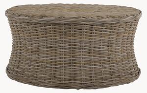 Tavolino rotondo da salotto in rattan Ruxton