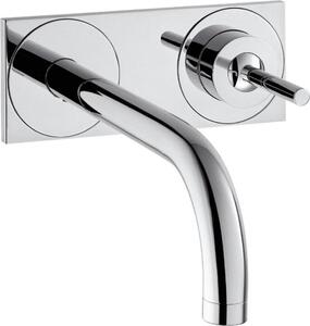 Hansgrohe AXOR Uno mitigeur monocommande de lavabo encastré, plaque pour montage mural, saillie 225mm, 38115000, 38115000