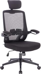 SVITA SAM: sedia da ufficio ergonomica e regolabile con rotelle, nera