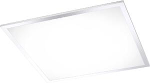 Lampada da soffitto Flag cromata con 1 pannello LED da 23 W, 2700-5000 K, per interni, IP44