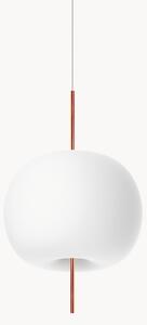 Lampada a sospensione in vetro soffiato con luce regolabile Kushi