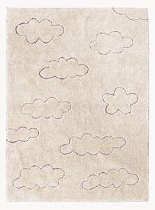Tappeto per bambini fatto a mano con motivo in rilievo Clouds, lavabile