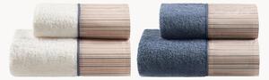 Set di 4 asciugamani in spugna di cotone Garis