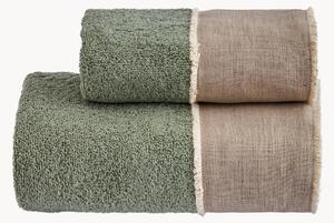 Set di 2 asciugamani in cotone Nicol