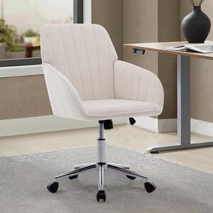 Sedia da ufficio ergonomica con rivestimento in velluto