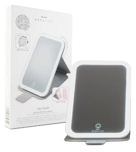 STYLPRO On Tour Rosa Specchio da trucco da viaggio a LED con supporto