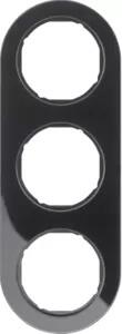 Berker 10132045 Cornice nera lucida, serie R.classic