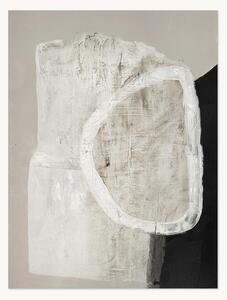 Quadro su tela dipinto a mano White Stone