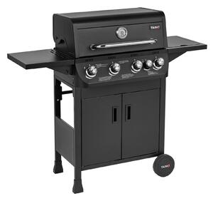 TAINO BRANDO 4+1 Barbecue a gas 4 fuochi Fornello laterale Carrello barbecue Barbecue a gas