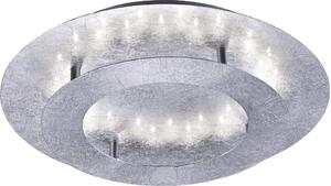 Plafoniera rotonda Paul Neuhaus LED con ottica foglia argento Ø 40cm 1054lm